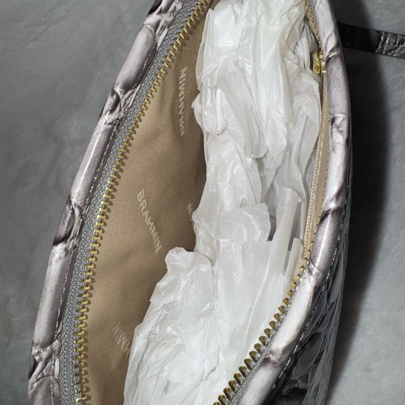 NWT Brahmin Lorelei Dove Vanderbilt Leather Purse - Picture 5 of 5